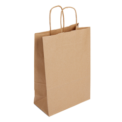 Image SACS SOS AVEC ANSES 80 G/M2 22+12x27 CM NATUREL KRAFT (250 UNITÉ) #1