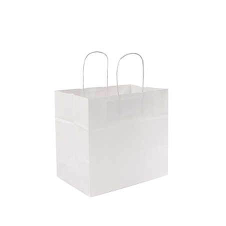 Image SACS SOS TRAITEUR AVEC ANSES  80 G/M2 24+15x29 CM BLANC CELLULOSE (250 UNITÉ) #1