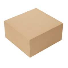 Image BOÎTES PATISSERIES SANS FENÊTRE 'THEPACK' 240 G/M2 17x14x11,5 CM NATUREL CARTON ONDULÉ NANO-MICRO (200 UNITÉ) #1