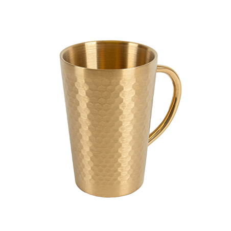 Image TASSES 'ARTINOX' 350 ML Ø 8,2x12 CM DORE INOX (6 UNITÉ) #1