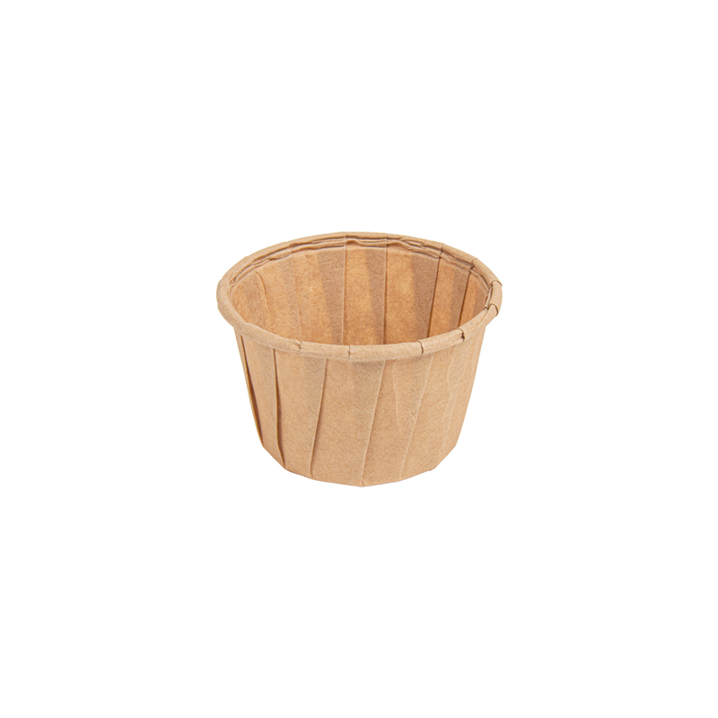 POTS TRAITEUR PAPIER PLISSÉ 45 ML (1,5 oz) 80 G/M2 Ø5/3,6x3,1 CM NATUREL PARCH.INGRAISSABLE (250 UNITÉ) POTS TRAITEUR PAPIER PLISSÉ 45 ML (1,5 oz) 80 G/M2 Ø5/3,6x3,1 CM NATUREL PARCH.INGRAISSABLE (250 UNITÉ)