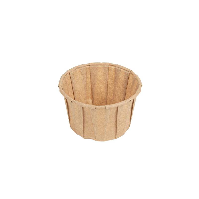 POTS TRAITEUR PAPIER PLISSÉ 90 ML (3 oz) 80 G/M2 Ø6,5/4,9x3,8 CM NATUREL PARCH.INGRAISSABLE (250 UNITÉ) POTS TRAITEUR PAPIER PLISSÉ 90 ML (3 oz) 80 G/M2 Ø6,5/4,9x3,8 CM NATUREL PARCH.INGRAISSABLE (250 UNITÉ)