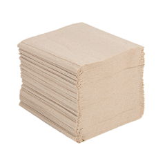 Image PAPIER HYGIÉNIQUE INTERCALÉ ECOLABEL 2 PLIS - 200 FEUILLES 2x16 G/M2 21x11 CM NATUREL PAPIER RECYCLÉ (1 UNITÉ) #1