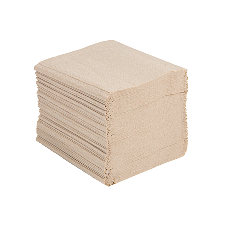 Image PAPIER HYGIÉNIQUE INTERCALÉ ECOLABEL 2 PLIS - 200 FEUILLES  2x16 G/M2 21x11 CM NATUREL PAPIER RECYCLÉ (1 UNITÉ) #1