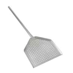 Image PELLE PIZZA PERFORÉE BORDURES AIGUISÉES  31x32x96 CM ARGENTE ALUMINIUM (1 UNITÉ) #1