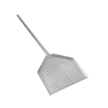 Image PELLE PIZZA PERFORÉE BORDURES AIGUISÉES  31x32x96 CM ARGENTE ALUMINIUM (1 UNITÉ) #1