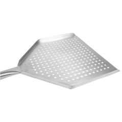 Image PELLE PIZZA PERFORÉE BORDURES AIGUISÉES  31x32x96 CM ARGENTE ALUMINIUM (1 UNITÉ) #4