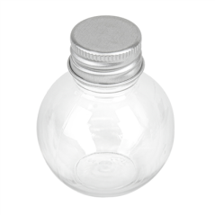 Image FLACONS AVEC BOUCHON EN ALUMINIUM 50 ML Ø5x6,2 CM TRANSPARENT PET (150 UNITÉ) #1