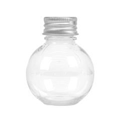 Image FLACONS AVEC BOUCHON EN ALUMINIUM 50 ML Ø5x6,2 CM TRANSPARENT PET (150 UNITÉ) #3