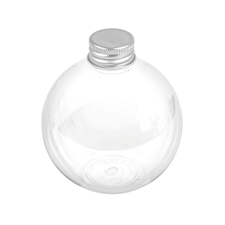 Image FLACONS AVEC BOUCHON EN ALUMINIUM 250 ML Ø8x9,1 CM TRANSPARENT PET (150 UNITÉ) #1