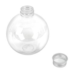 Image FLACONS SPHÉRIQUES AVEC BOUCHON EN ALUMINIUM 350 ML Ø9x10,1 CM TRANSPARENT PET (150 UNITÉ) #4