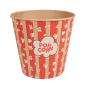 Image RÉCIPIENTS POUR POP-CORN 5100 ML 300 +20 PE G/M2 Ø 22,7/16x21 CM KRAFT (100 UNITÉ) #1