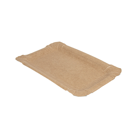 Image PLATEAUX PÂTISSERIE - PETITS  300 G/M2 16x10CM NATUREL KRAFT (250 UNITÉ) #1