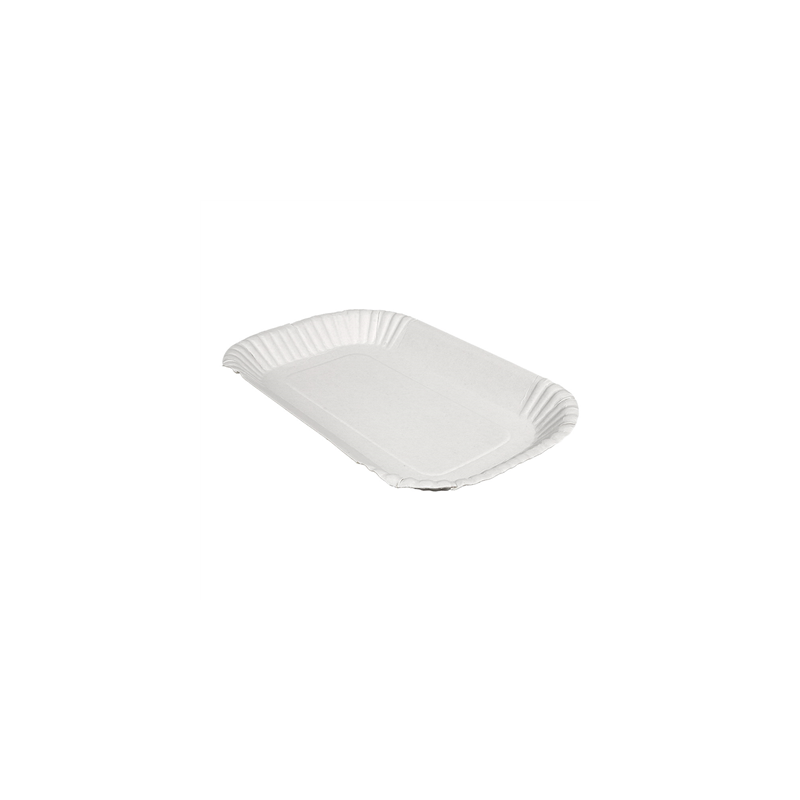 PLATEAUX 320 G/M2 23x15x2 CM BLANC CARTON (100 UNITÉ) PLATEAUX 320 G/M2 23x15x2 CM BLANC CARTON (100 UNITÉ)