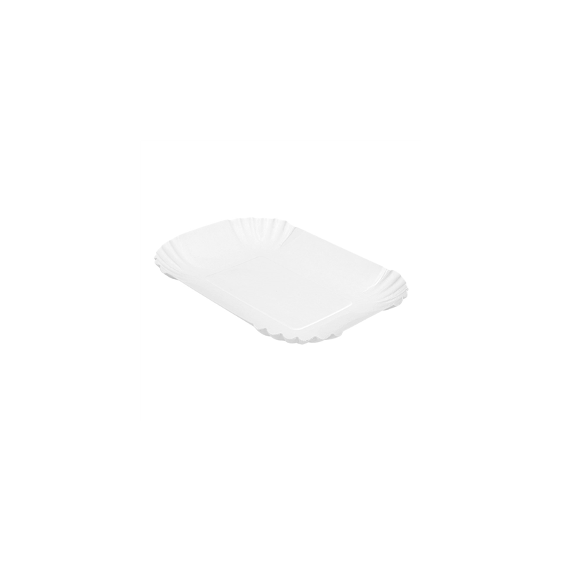 PLATEAUX 320 G/M2 18x13x3 CM BLANC CARTON (1000 UNITÉ) PLATEAUX 320 G/M2 18x13x3 CM BLANC CARTON (1000 UNITÉ)