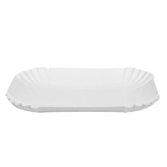 PLATEAUX  320 G/M2 18x13x3 CM BLANC CARTON (1000 UNITÉ)