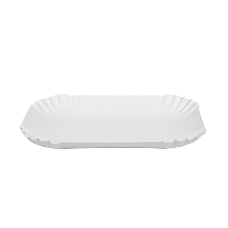 PLATEAUX  320 G/M2 18x13x3 CM BLANC CARTON (1000 UNITÉ)