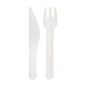 SET 2/1 FOURCHETTE, COUTEAU 'PAPER CUTLERY' 15,8 CM BLANC PAPIER (100 UNITÉ) Image SET 2/1 FOURCHETTE, COUTEAU 'PAPER CUTLERY' 15,8 CM BLANC PAPIER (100 UNITÉ) #4
