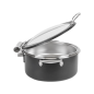 CHAFING DISH ROND AVEC FENÊTRE 4 L Ø 28x38,2x16,8 CM NOIR INOX + CRISTAL (1 UNITÉ) Image CHAFING DISH ROND AVEC FENÊTRE 4 L Ø 28x38,2x16,8 CM NOIR INOX + CRISTAL (1 UNITÉ) #5