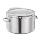 RÉCIPIENT À SOUPE AVEC FENÊTRE 11 L Ø 46x45x26,5 CM ARGENTE INOX + CRISTAL (1 UNITÉ) Image RÉCIPIENT À SOUPE AVEC FENÊTRE 11 L Ø 46x45x26,5 CM ARGENTE INOX + CRISTAL (1 UNITÉ) #1