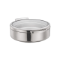 CHAFING DISH ROND AVEC FENÊTRE 6 L Ø 53,5x44x16,5 CM ARGENTE INOX + CRISTAL (1 UNITÉ) Image CHAFING DISH ROND AVEC FENÊTRE 6 L Ø 53,5x44x16,5 CM ARGENTE INOX + CRISTAL (1 UNITÉ) #1