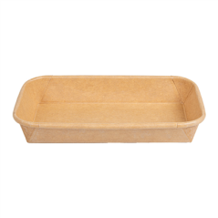 RÉCIPIENTS POUR "SUSHI" 20PE + 280 +16PE G/M2 16x9,1x2,4 CM NATUREL KRAFT (800 UNITÉ)