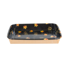 RÉCIPIENTS POUR "SUSHI" 20PE + 280 +16PE G/M2 18,5x12,9x2,4 CM NOIR KRAFT (600 UNITÉ)