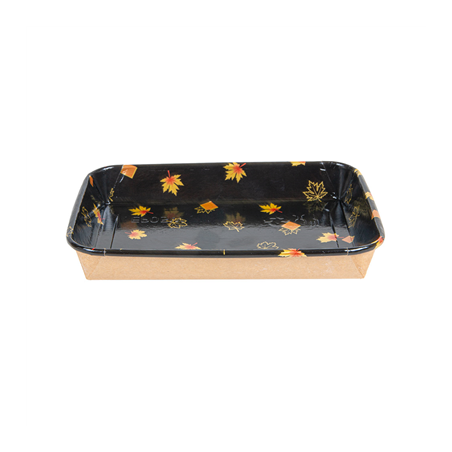 RÉCIPIENTS POUR "SUSHI"  20PE + 280 +16PE G/M2 18,5x12,9x2,4 CM NOIR KRAFT (600 UNITÉ)