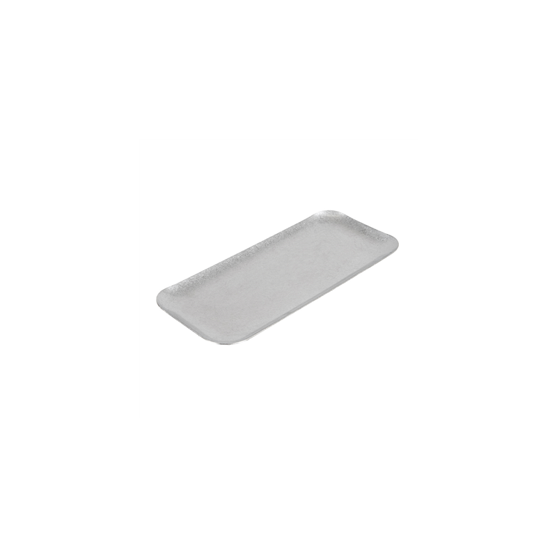 PLATEAUX RECTANGULAIRES 'ARTINOX'  22x9,5x0,8 CM ARGENTE INOX (10 UNITÉ)