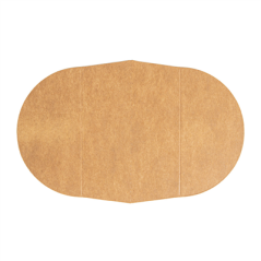 Image SÉPARATEUR 2 COMPARTIMENTS SALADIER 212.98 300 + 18 PE G/M2 Ø22,3/14x4,8 CM NATUREL KRAFT (600 UNITÉ) #1