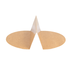 Image SÉPARATEUR 2 COMPARTIMENTS SALADIER 212.98  300 + 18 PE G/M2 Ø22,3/14x4,8 CM NATUREL KRAFT (600 UNITÉ) #3