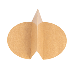 Image SÉPARATEUR 2 COMPARTIMENTS SALADIER 212.98  300 + 18 PE G/M2 Ø22,3/14x4,8 CM NATUREL KRAFT (600 UNITÉ) #4