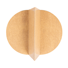 Image SÉPARATEUR 2 COMPARTIMENTS SALADIER 212.98  300 + 18 PE G/M2 Ø22,3/14x4,8 CM NATUREL KRAFT (600 UNITÉ) #5