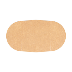 Image SÉPARATEUR 2 COMPARTIMENTS SALADIER 226.64 300 + 18 PE G/M2 Ø25,4/14x6,3 CM NATUREL KRAFT (600 UNITÉ) #1