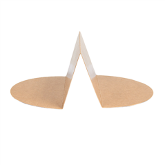 Image SÉPARATEUR 2 COMPARTIMENTS SALADIER 226.64  300 + 18 PE G/M2 Ø25,4/14x6,3 CM NATUREL KRAFT (600 UNITÉ) #3