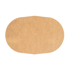 Image SÉPARATEUR 2 COMPARTIMENTS SALADIER 212.97 300 + 18 PE G/M2 Ø26,8/17,5x5,3 CM NATUREL KRAFT (600 UNITÉ) #1