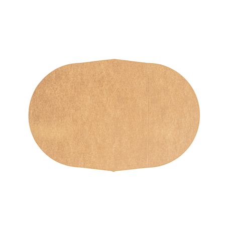 Image SÉPARATEUR 2 COMPARTIMENTS SALADIER 212.97  300 + 18 PE G/M2 Ø26,8/17,5x5,3 CM NATUREL KRAFT (600 UNITÉ) #1