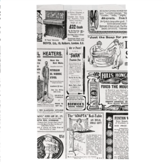 Image POCHETTES HAMBURGERS 'TIMES' 35 G/M2 14+7x22 CM BLANC PARCH.INGRAISSABLE (500 UNITÉ) #1