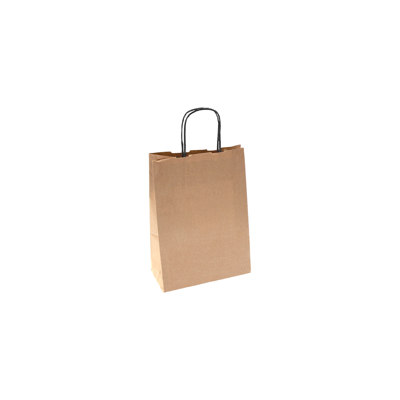 SACS SOS AVEC ANSES NOIRES 80 G/M2 26+14x32 CM NATUREL KRAFT (250 UNITÉ) SACS SOS AVEC ANSES NOIRES 80 G/M2 26+14x32 CM NATUREL KRAFT (250 UNITÉ)