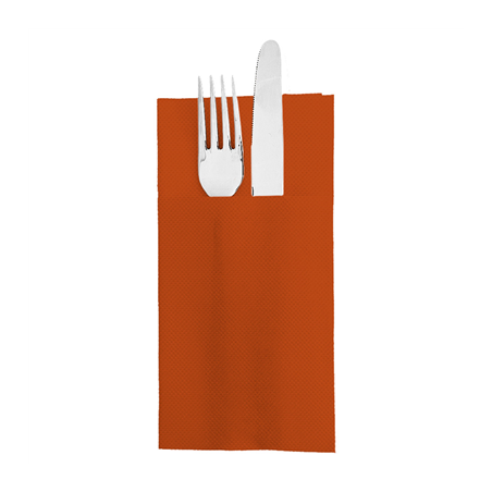 Image SERVIETTES KANGOUROU 'ECOLABEL - DOUBLE POINT' 18 G/M2 39x40 CM ROUSSILLON OUATE (1400 UNITÉ) #1