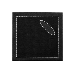 Image 100 U. CHIFFONS ANTI-GOUTTES 'CUBI-DRAP'  10x10 CM NOIR COTON (1 UNITÉ) #1