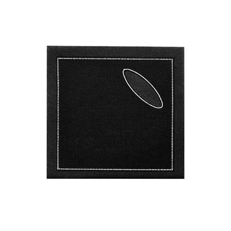 Image 100 U. CHIFFONS ANTI-GOUTTES 'CUBI-DRAP'  10x10 CM NOIR COTON (1 UNITÉ) #1