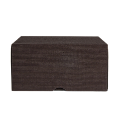 Image BOÎTES PATISSERIES SANS FENÊTRE 'THEPACK' 250 G/M2 16x16x8 CM CHOCOLAT CARTON ONDULÉ NANO-MICRO (200 UNITÉ) #3