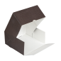 Image BOÎTES PATISSERIES SANS FENÊTRE 'THEPACK' 250 G/M2 16x16x8 CM CHOCOLAT CARTON ONDULÉ NANO-MICRO (200 UNITÉ) #4
