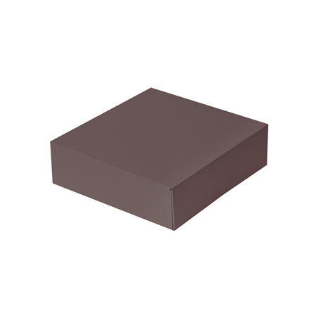 Image BOÎTES PATISSERIES SANS FENÊTRE 'THEPACK' 250 G/M2 23x23x7,5 CM CHOCOLAT CARTON ONDULÉ NANO-MICRO (200 UNITÉ) #1