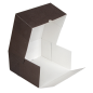 Image BOÎTES PATISSERIES SANS FENÊTRE 'THEPACK' 250 G/M2 24x24x12 CM CHOCOLAT CARTON ONDULÉ NANO-MICRO (100 UNITÉ) #4