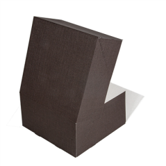 Image BOÎTES PATISSERIES SANS FENÊTRE 'THEPACK' 250 G/M2 24x24x12 CM CHOCOLAT CARTON ONDULÉ NANO-MICRO (100 UNITÉ) #5