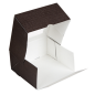 Image BOÎTES PATISSERIES AVEC FENÊTRE 'THEPACK' 250 G/M2 + OPP 16x16x8 CM CHOCOLAT CARTON ONDULÉ NANO-MICRO (200 UNITÉ) #4