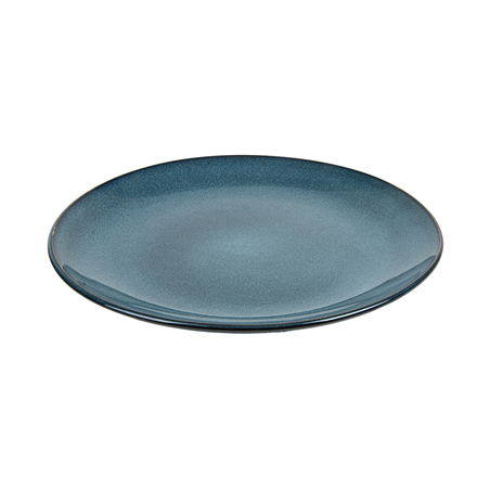 ASSIETTES 'AKALA'  Ø27x17,7x3,4 CM BLEU STONEWARE (6 UNITÉ)