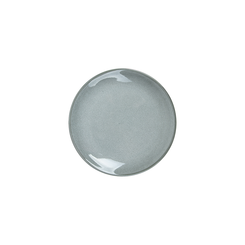 ASSIETTES 'AKALA'  Ø21x14,5x2,7 CM GRIS VERDÂTRE STONEWARE (6 UNITÉ)